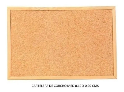 Cartelera De Corcho. Medidas 0.60 X 0.90 Cm Marco De Madera