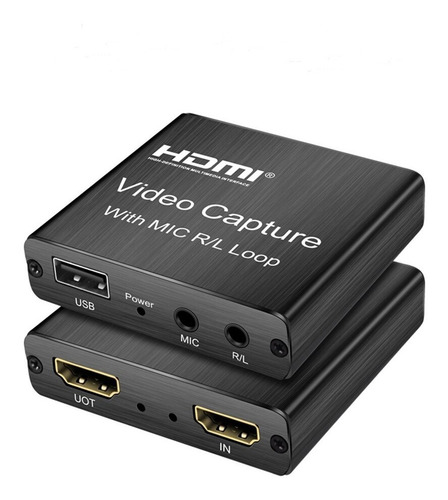 Capturadora De Vídeo Y Audio Hdmi-usb, Loop,juegos, Directos