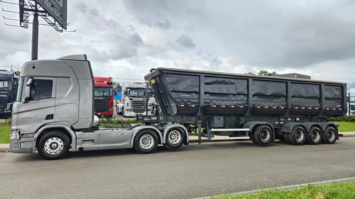 Scania R450 6x2 Highline Ano 23 +4 Eixo Basculante 55m3 2024