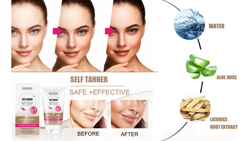 Ee Crema De Autobronceado Bronceador Cafe Dorado