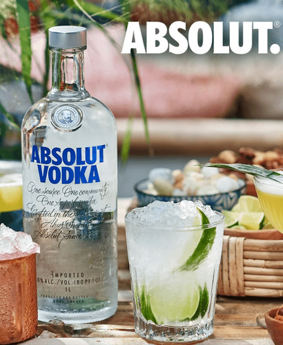 Vodka Absolut Natural Tradicional 1000ml