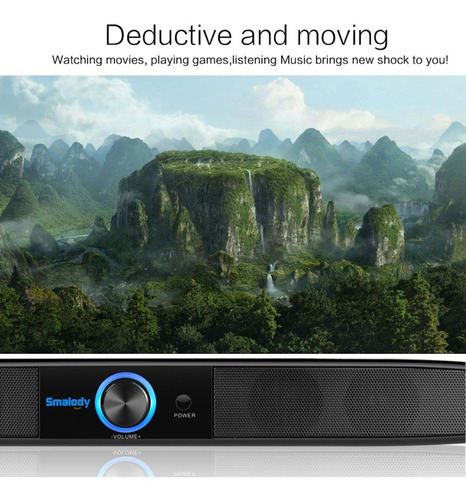 Imagen 3 de 4 de Smalody Soundbar Altavoces Usb De Cine En Casa 5w Estéreo
