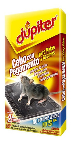 Imagen 1 de 3 de Trampa Pegamento Para Ratas Júpiter