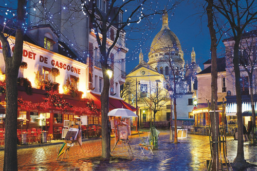 Rompecabezas Paris Montmartre 1500p Clementoni Francia Coeur