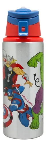 Botella Hidratación Metálica 500ml Avengers Disney