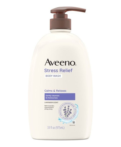 Aveeno Stress Relief Body Wash Con Lavanda Y Manzanilla 33oz