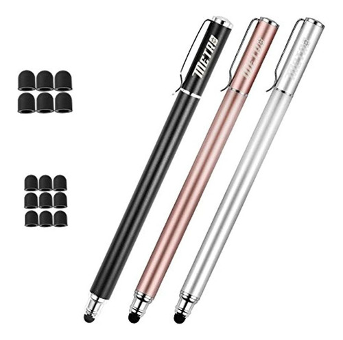 Mixoo Capacitiva Stylus Plumas, Puntas De Goma 2 In1 Series