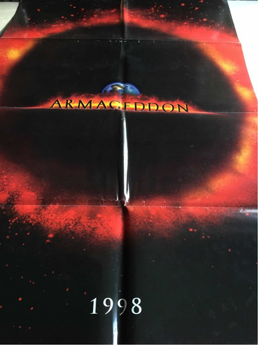Poster Armageddon Pre Estreno -original Bruce Willis (Usado)