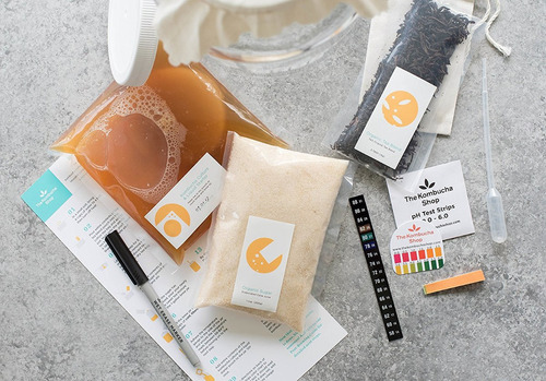 Kombucha Brewing Kit Con Kombucha Orgánica Scoby. Incluye Un