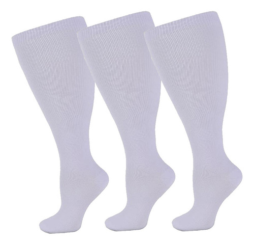 3 Pares De Calcetines De Compresión De Talla Grande Para Pan