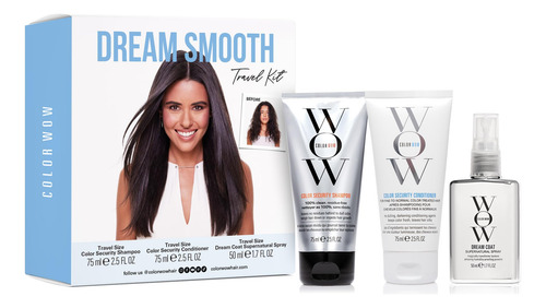 Kit De Viagem Color Wow Dream Smooth Shampoo, Condicionador