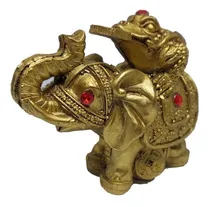 Comprar Elefante Y Rana Con Monedas Fortuna Budismo Zen Feng Shui