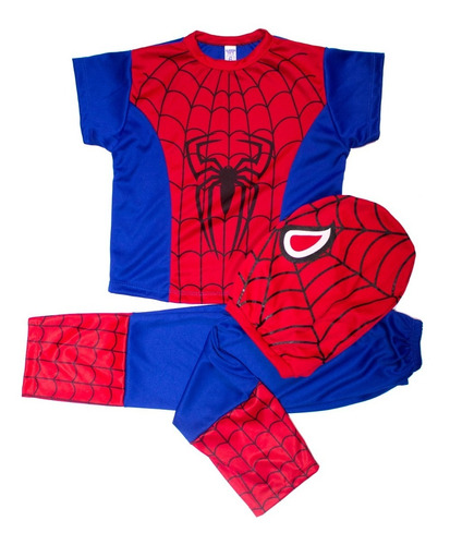 Disfraz Hombre Araña Rojo Spiderman Venon Niños 2 Piezas 