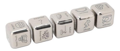 Food Decision Dice For Date Night, 5 Unidades, 30 Padrões Em