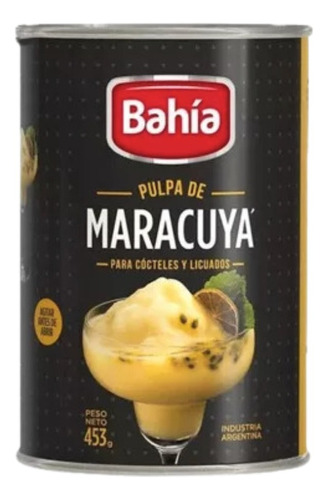 Pulpa De Maracuya Para Cocteles Bahia Lata 453gr 