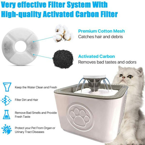 Imagen 2 de 6 de Bebedero Fuente Para Mascotas Agua Fresca Para Perro Y Gato