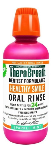 Therabreath Healthy Smile Oral Rinse Sparkle Mint 16oz.
