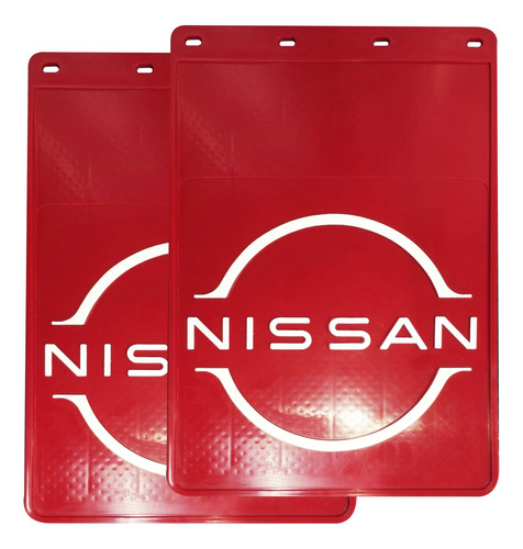 Par Loderas Nissan Para Pick Up Rojo Blanco 45.5 X 30.5 Cm