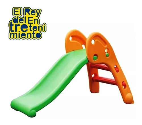Imagen 9 de 9 de Tobogán Infantil Plástico Plegable Niño +2 Pisos Goma El Rey
