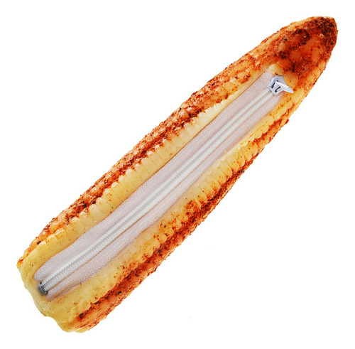 Monedero Elote 19cm Zilveren Man Silicona Con Cierre Spicy Corn Coin Purse Cartera