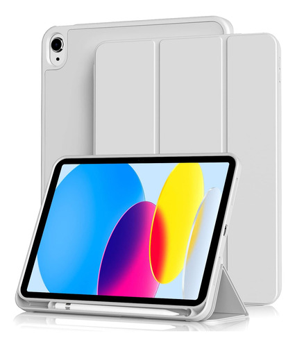 Funda Aoub P/ iPad 10.9 10ª Gen Compatible Con Touch Blanco