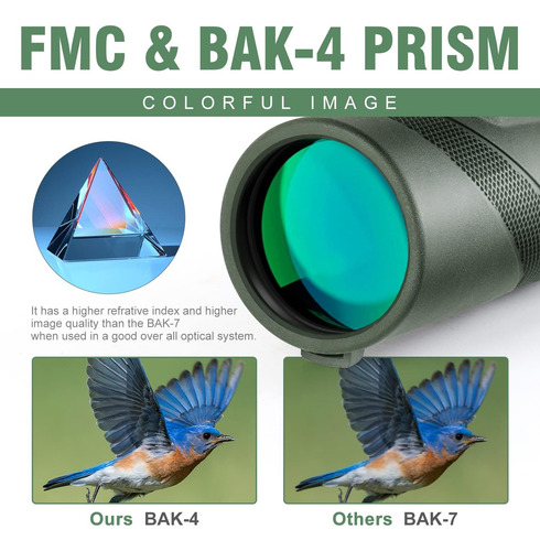 Pankoo 40x60 Telescopio Monocular De Alta Potencia Con Sopor