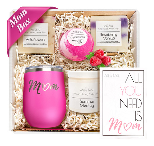 Make Mom Feel - Cesta De Regalo Especial Para Mujeres, Jabon