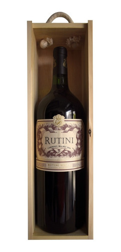 Rutini Cabernet Malbec  Caja De Madera  Regalo Empresarial