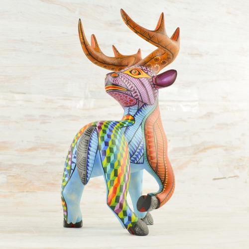 Alebrije Madera Venado Artesania Oaxaca Mexico | Magia Mexic