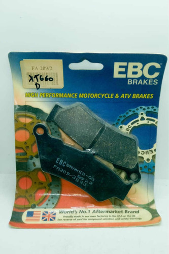 Pastillas Freno Moto Ebc Fa209/2 Yamaha Xt660