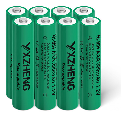 Yxzheng 8 Unids Aaa Bateria 1.2v Recargable Ni-mh 300mah Par