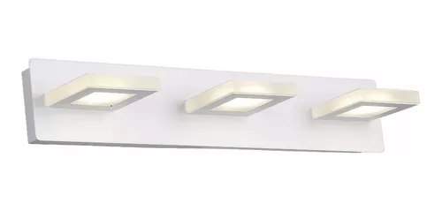 Aplique Pared Luz Led 3 Luces 15w Moderno Baño Interior Mks