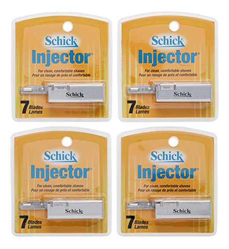 Hojas De Afeitar Para Inyectores Schick, Cajas De 7 Unidades