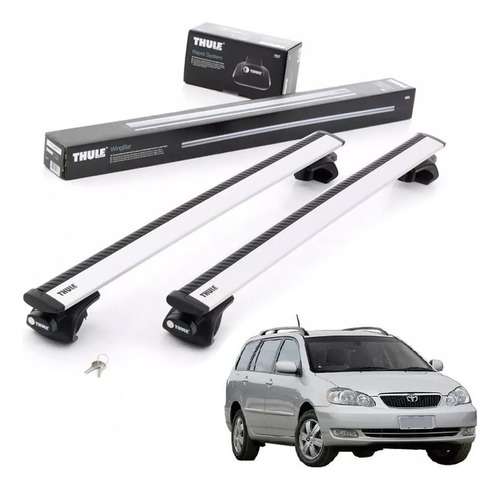 Rack Travessa De Teto Thule Wingbar 960 Corolla Fielder 2009