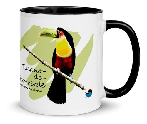 Imagem 3 de 7 de Caneca Personalizada Aves De Ubatuba (tucano De Bico Verde)