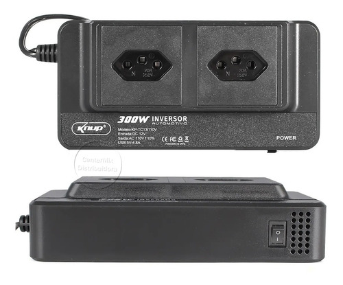 Imagem 5 de 8 de Inversor 12v Para 110v 300w Conversor Tensão E Usb 4 Portas