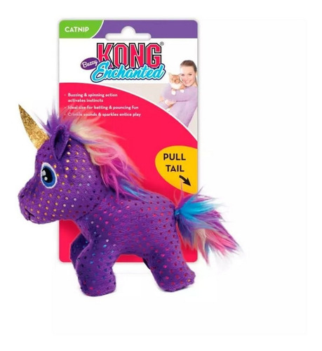Kong Brinquedo Para Gatos Enchanted Buzzy Unicorn