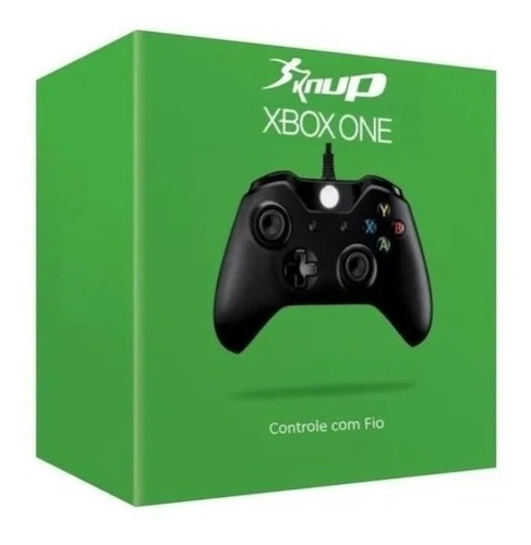 Kit Controle Do X One Com Fio Knup + Fone Gamer Kp451 X One