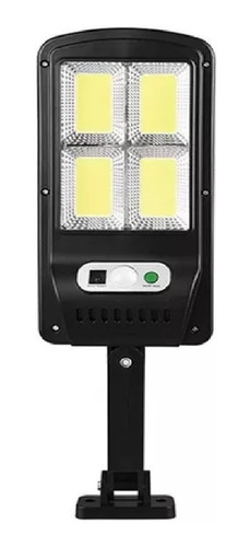 Foco Led Solar Exterior 100w Sensor Fotocélula Con Brazo Ft