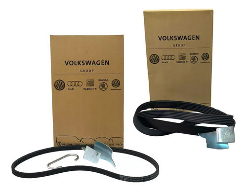 Kit Correas Poly-v Para Vw Gol Trend Fox Voyage Saveiro 1.6