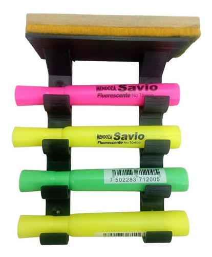 Base Porta Marcadores Para Oficinas, Mxzbz-010, 5 Pzs, 15x10 Color Negro
