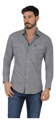 Camisa Vaquera Hombre Wrangler Slim Fit Manga Larga 305