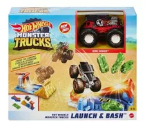 Comprar Hot Wheels Monster Trucks, Lanza Y Aplasta. Original Mattel