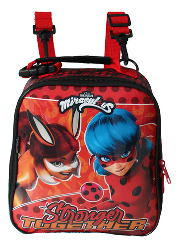 Lancheira Escolar Infantil Feminina Ladybug Miraculous