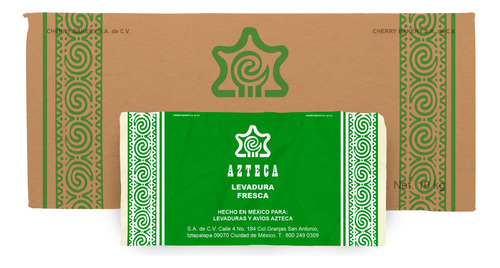 Levadura Fresca Azteca  400 Gr 1 Caja De 24 Piezas