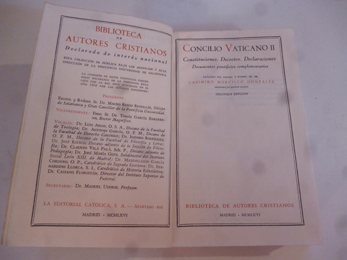 Concilio Vaticano Ii Constituciones,decretos,declaraciones.