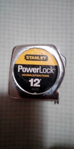 Stanley Cinta Metrica De Metal 1/2 X 3.70 Metros Largo