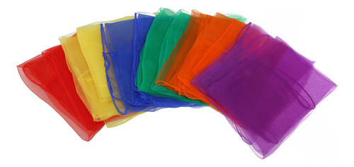 Pañuelos De Gasa Cuadrados De Colores Mixtos Para Baile, 12