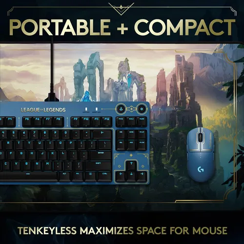 Logitech G Pro Mechanical Gaming Keyboard - Diseño Sin Tenke