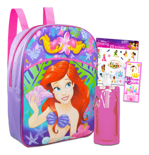 The Little Mermaid - Juego De Mini Mochila Para Niños, Paq.